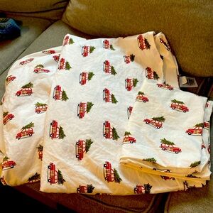 Twin Organic Woody Car Printed Sheet Set & Pillowcases